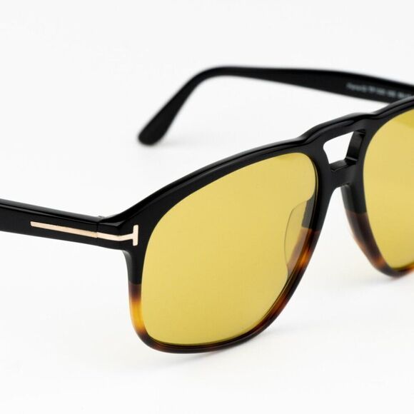 NEW Tom Ford FT1000/S 05E PIERRE-02 Black Brown Square Unisex Sunglasses main image 8